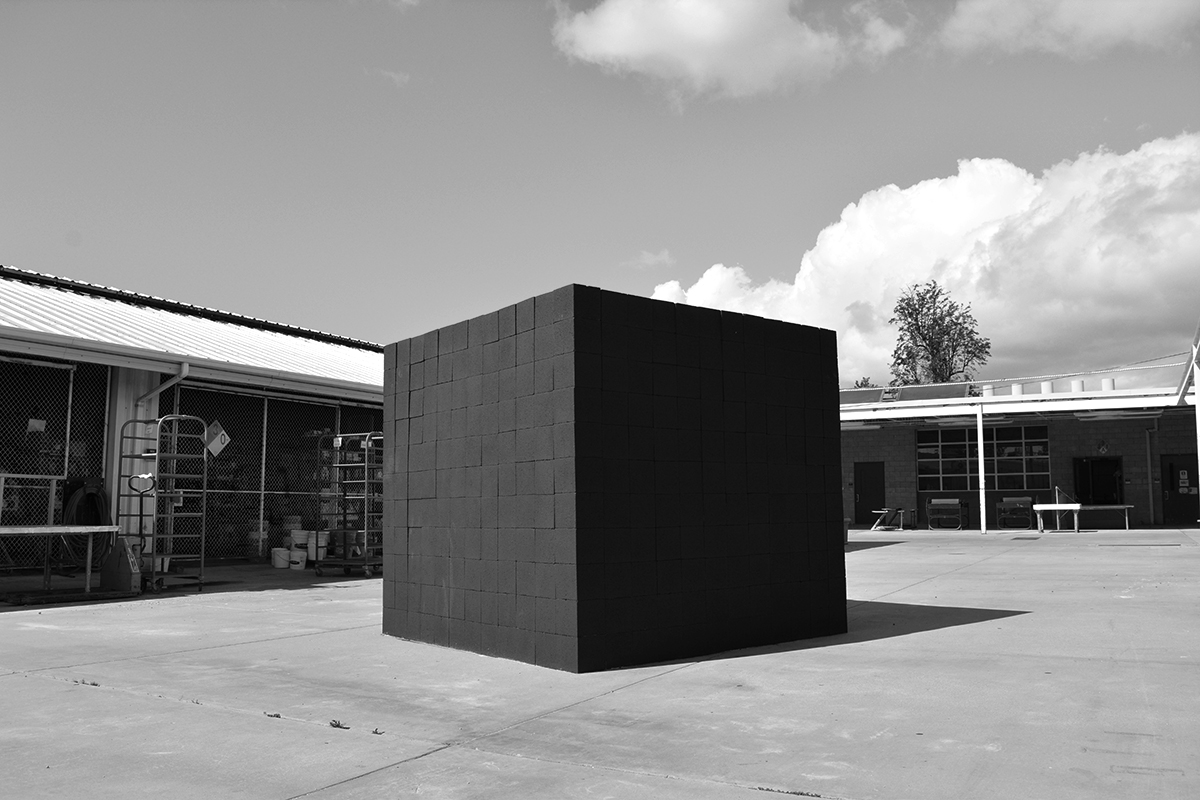 Omid artist, qibla northridge ca installation, kaaba, contemporary art